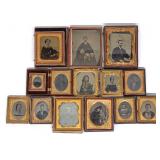 14 Antique Ambrotype, Daguerreotype & Tintypes