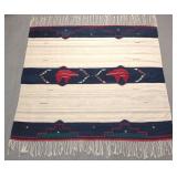 75x67' Zapotec Francisco Bautista Woven Wool Rug