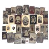 36 19th C. Tintype Photographs & Portraits