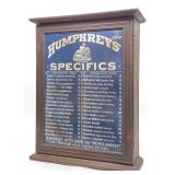 Humphreys Specifics Medicine Apothecary Cabinet