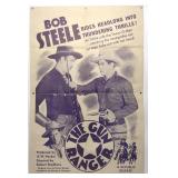 1950 Bob Steele The Gun Ranger One Sheet Poster