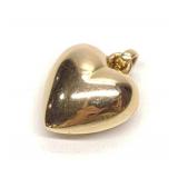 14K Yellow Gold Heart Pendant