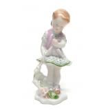 Herend #5844 Girl With Doll Porcelain Figurine