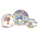 3 pc Tiffany & Co 'Fantasy' Cup Plate Bowl Set