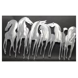 Frits Van Eeden Aluminum Horse Wall Art Sculpture