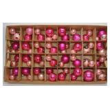 67 Vintage Pink Glass Christmas Ornaments