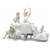 Lrg Lladro 15972 Before the Dance Ballet Sculpture
