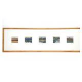 Micah Schwaberow Signed 5 Panel Woodcut Print Art