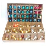 85 Vintage Round Glass Christmas Tree Ornaments