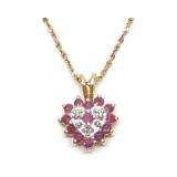 14K Yellow Gold S-Link Twist Chain w/ 10K Pendant