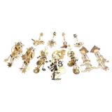 10 Lunch at the Ritz Signed Earrings & Brooch Set