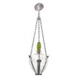 Art Deco Hanging Apothecary Show Globe w/ Stopper