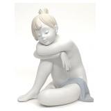 Lladro 6338 Im Sleepy Porcelain Figurine of Girl