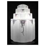 21' Art Deco Skyscraper Shade Table Lamp (Works)