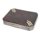 Art Deco 900 Silver & Shell Cigarette Case