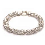 Helen Andrews Sterling Silver Byzantine Bracelet