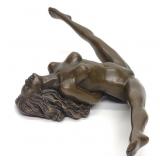 Jean Patoue Bronze Erotic Nude Woman Sculpture