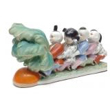 Chinese Porcelain Children & Turnip Figurine