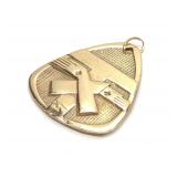 14K Gold Franciscan Coat of Arms Tau Cross Pendant