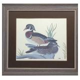Larry Tawes Jr Signed Wood Duck Art Print