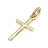 14K Yellow Gold Religious Cross Pendant