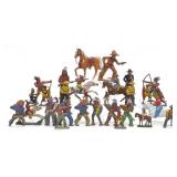 29 Lead Cowboys & Indians Toy Soldiers
