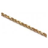 18K Yellow Gold Rope Chain 2mm Necklace 18'L