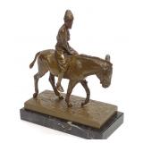 After Albert Moritz Wolff Russian Bronze Sculpture