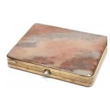 Russian 875 Gilt Silver & Onyx Cigarette Case