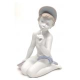 Lladro 6350 Hunting Butterflies Porcelain Figurine
