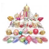33 Vintage Figural Glass Christmas Ornaments