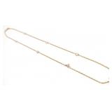 14K Yellow Gold & Freshwater Pearl Chain Necklace