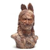 Agate Patterned Native American Chief Bust