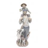 Lladro 5780 Walking the Fields Porcelain Figurine