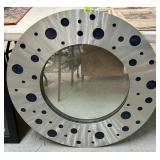 WALL MIRROR - ALUMINUM CIRCULAR CUT-OUTS