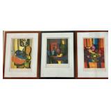 TRIO OF MARCEL MOULY LITHOGRAPHS