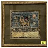 JAPANESE IMPERIAL EMBROIDERY PANEL