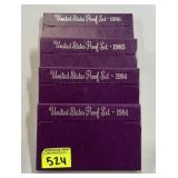 1984/5/6 U.S. PROOF SETS