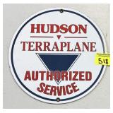 HUDSON TERRAPLANE PORCELAIN SIGN