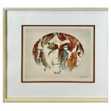 MYSTERY ARTIST COLORED ENGRAVING