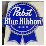 PABST BLUE RIBBON EMBOSSED TIN SIGN