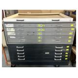 10 DRAWER FLAT ART MAPS PRINT FILE CABINET