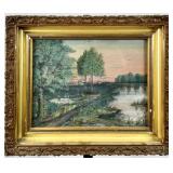 MYSTERY ARTIST - JOSEPHINE LANDSCAPE PAINTING
