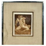 CAROLE TILLER LITHOGRAPH - EMBRACE I