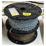 STEEL JACK CHAIN ON SPOOLS - GOLD AND SILVER