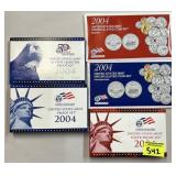 2004 U.S. PROOF AND UNCIRCULATED COIN SETS
