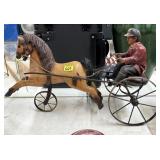 VINTAGE STYLE HORSE WITH RIDER