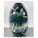 LARGE GECKO ART POTTERY VESSEL