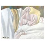 PAINTING OF SLEEPING FIGURE
