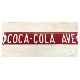 COCA-COLA EMBOSSED STREEET SIGN